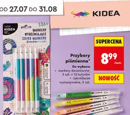 Biedronka Kidea Przybory piśmienne (markery dwustronne lub zakreślacze wymazywalne) oferta