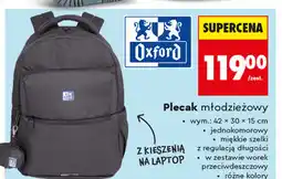 Biedronka Plecak młodzieżowy Oxford oferta