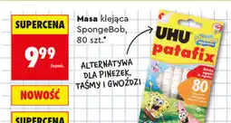 Biedronka Masa klejąca SpongeBob UHU patafix oferta
