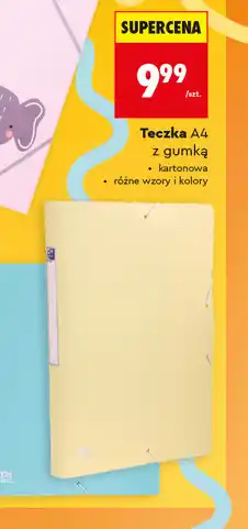 Biedronka Teczka kartonowa A4 z gumką Oxford oferta