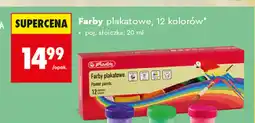 Biedronka Herlitz Farby plakatowe 12 kolorów oferta