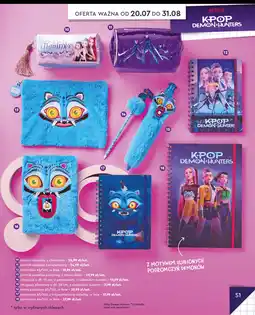 Biedronka Artykuły szkolne i papiernicze K-Pop Demon Hunters oferta