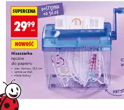 Biedronka Niszczarka ręczna do papieru Kayet oferta