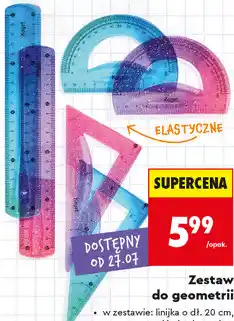 Biedronka Kayet Elastyczny zestaw do geometrii oferta