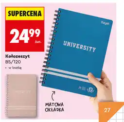 Biedronka Kołozeszyt B5/120 Kayet oferta