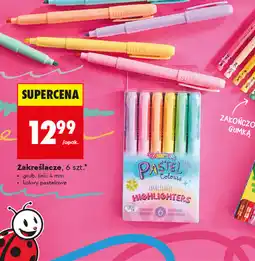 Biedronka Colorino Pastel Zakreślacze pastelowe, 6 szt oferta