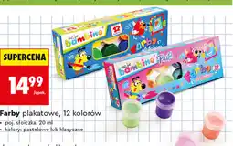 Biedronka Farby plakatowe Bambino, 12 kolorów oferta