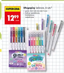 Biedronka Colorino Długopisy żelowe, 6 szt oferta