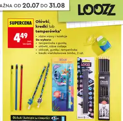 Biedronka Ołówki, kredki lub temperówka oferta