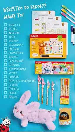 Biedronka Artykuły szkolne Kayet (zadania logiczne, farby plakatowe, długopisy żelowe, piórnik) oferta