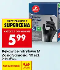 Biedronka Rękawice nitrylowe M Zosia Samosia, 10 szt oferta