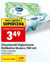 Biedronka Chusteczki higieniczne Delikatne Queen, 150 szt., różne rodzaje oferta