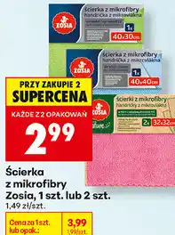Biedronka Ścierka z mikrofibry Zosia, 1 szt. lub 2 szt oferta