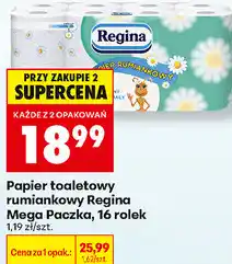 Biedronka Papier toaletowy rumiankowy Regina Mega Paczka, 16 rolek oferta