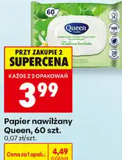 Biedronka Papier nawilżany Queen, 60 szt oferta
