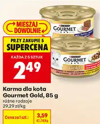 Biedronka Karma dla kota Gourmet Gold oferta