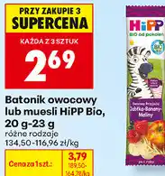 Biedronka Batonik owocowy lub muesli HiPP Bio, 20 g-23 g oferta