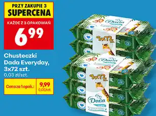 Biedronka Chusteczki Dada Everyday, 3x72 szt oferta
