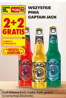 Biedronka Wszystkie piwa Captain Jack oferta