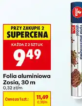 Biedronka Folia aluminiowa Zosia, 30 m oferta