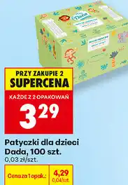 Biedronka Patyczki dla dzieci Dada, 100 szt oferta