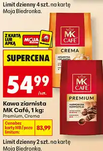 Biedronka Kawa ziarnista MK Café Premium/Crema oferta