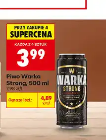 Biedronka Piwo Warka Strong oferta