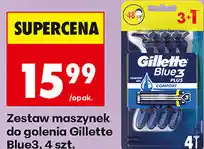 Biedronka Zestaw maszynek do golenia Gillette Blue3, 4 szt oferta