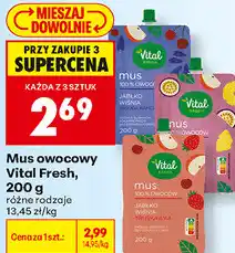 Biedronka Mus owocowy Vital Fresh oferta