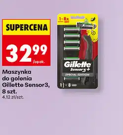 Biedronka Maszynka do golenia Gillette Sensor3, 8 szt oferta