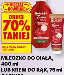 Biedronka Mleczko do ciała Garnier lub krem do rąk Garnier oferta
