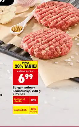 Biedronka Burger wołowy Kraina Mięs oferta