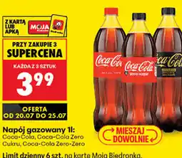 Biedronka Napój gazowany Coca-Cola / Coca-Cola Zero / Coca-Cola Zero-Zero oferta