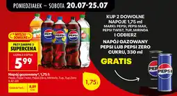 Biedronka Napój gazowany Pepsi, Pepsi Twist, Pepsi Zero, Mirinda, 7up, 7up Zero oferta