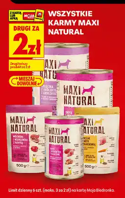 Biedronka Wszystkie karmy Maxi Natural oferta