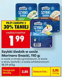 Biedronka Szybki śledzik w sosie Marinero Snack! oferta