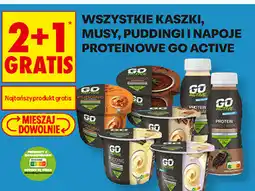 Biedronka Kaszki, musy, puddingi i napoje proteinowe Go Active oferta