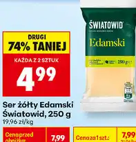 Biedronka Ser żółty Edamski Światowid oferta