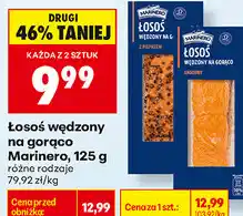 Biedronka Łosoś wędzony na gorąco Marinero oferta