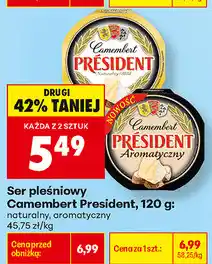 Biedronka Ser pleśniowy Camembert President oferta