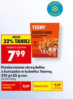 Biedronka Panierowane skrzydełka z kurczaka w kubełku Yeemy oferta