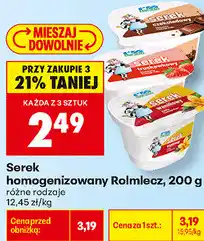 Biedronka Serek homogenizowany Rolmlecz oferta