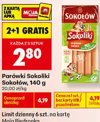Biedronka Parówki Sokoliki Sokołów oferta