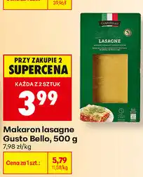 Biedronka Makaron lasagne Gusto Bello oferta