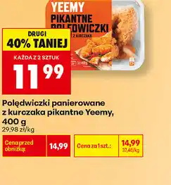 Biedronka Polędwiczki panierowane z kurczaka pikantne Yeemy oferta