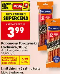 Biedronka Kabanosy Tarczyński Exclusive oferta