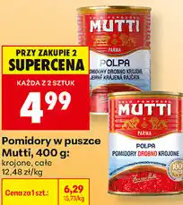Biedronka Pomidory w puszce Mutti oferta