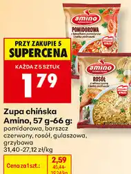 Biedronka Zupa chińska Amino, 57 g-66 g oferta
