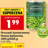 Biedronka Groszek konserwowy Nasza Spiżarnia oferta