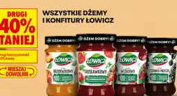 Biedronka Dżemy Łowicz (Truskawkowy, Brzoskwiniowy, Wiśniowy, Z czarnych porzeczek) oferta